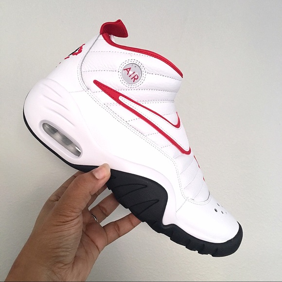 Men’s Nike Air Shake Ndestrukt Red White Black - Picture 2 of 8